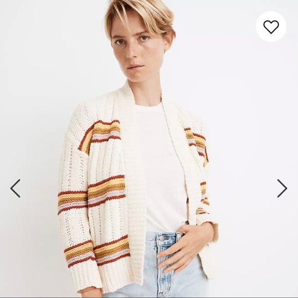Madewell - Striped Diaz Open Cardigan - Picture 2 of 9